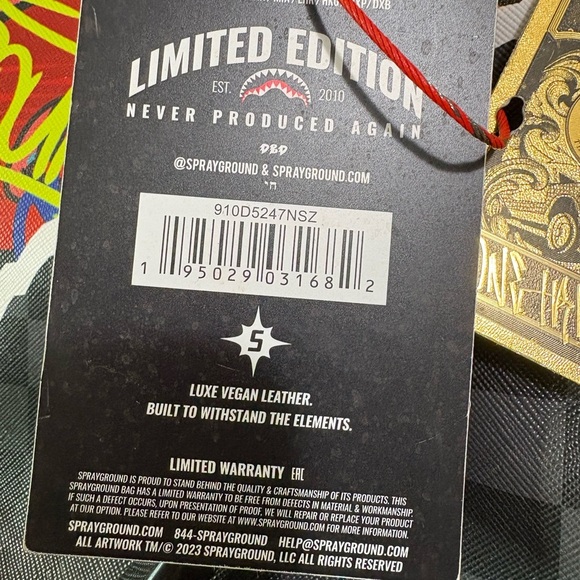 Sprayground Multicolor Graffiti Men's Bag - Picture 4 of 13